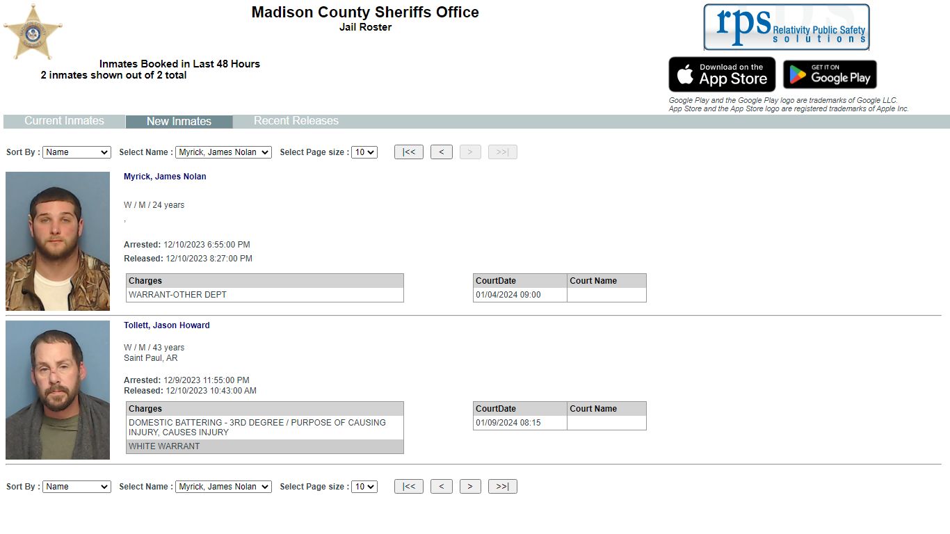 List Inmates - myr2m.com